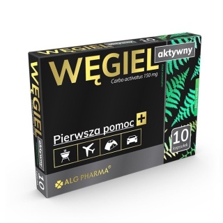 Alg Pharma Węgiel aktywny 10 kapsułek