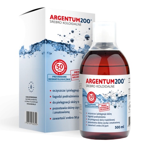 Aura Herbals Srebro Koloidalne 50 ppm Argentum 200 500 ml Aura Herbals Srebro Koloidalne 50 ppm Argentum 200 500 ml