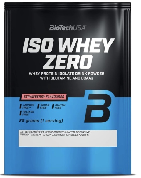 BioTech USA Iso Whey 25g lactose reduced o smaku truskawkowym BioTech USA Iso Whey 25g lactose reduced o smaku truskawkowym