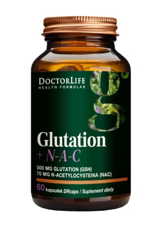 Doctor Life Glutation 500 mg + NAC 70 mg 60 kapsułek