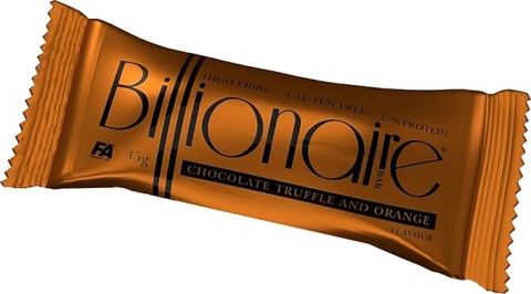 FA Billionaire bar Baton Proteinowy 45 g o smaku czekolady z truflą i pomarańczą FA Billionaire bar Baton Proteinowy 45 g o smaku czekolady z truflą i pomarańczą