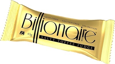 FA Billionaire bar Baton Proteinowy 45 g o smaku solonego toffi FA Billionaire bar Baton Proteinowy 45 g o smaku solonego toffi