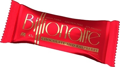 FA Billionaire bar Baton proteinowy Czekolada & Malina 45 g FA Billionaire bar Baton proteinowy Czekolada & Malina 45 g
