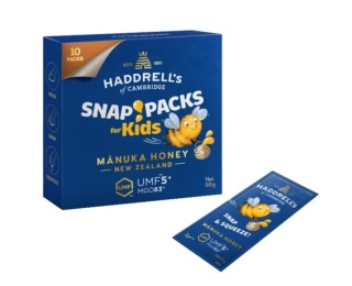 Haddrell's Snap Pack Kids Miód Manuka UMF 5+ MGO83+ 50 g