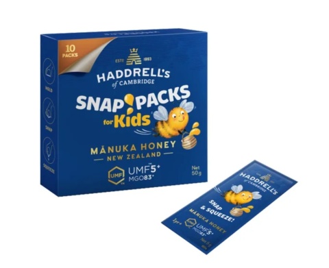 Haddrell's Snap Pack Kids Miód Manuka UMF 5+ MGO83+ 50 g Haddrell's Snap Pack Kids Miód Manuka UMF 5+ MGO83+ 50 g