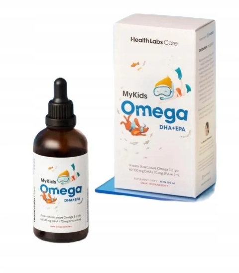 Health Labs Care MyKids Omega DHA+EPA 100ml smak truskawkowy Health Labs Care MyKids Omega DHA+EPA 100ml smak truskawkowy