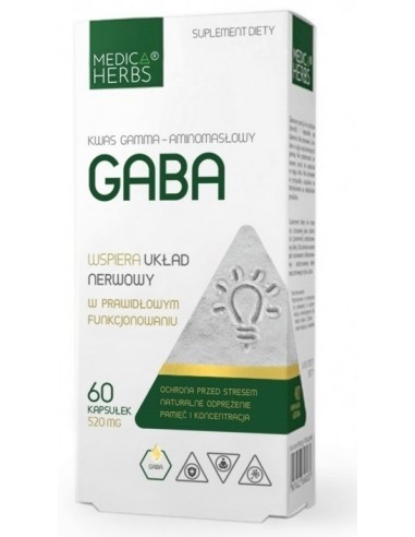Medica Herbs GABA 60 kapsułek Medica Herbs GABA 60 kapsułek