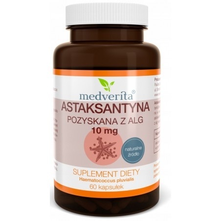 Medverita Astaksantyna 10 mg 60 kapsułek Medverita Astaksantyna 10 mg 60 kapsułek