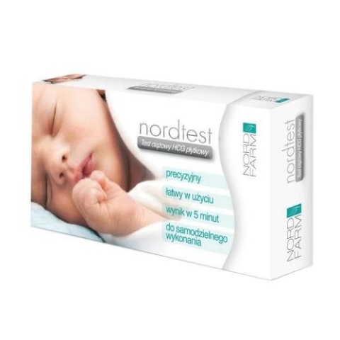 NordTest Test ciążowy HCG płytkowy 10 mlU NordTest Test ciążowy HCG płytkowy 10 mlU
