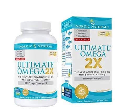 Nordic Naturals Ultimate Omega 2X 2150 mg 90 kapsułek miękkich o smaku cytrynowym Nordic Naturals Ultimate Omega 2X 2150 mg 90 kapsułek miękkich o smaku cytrynowym