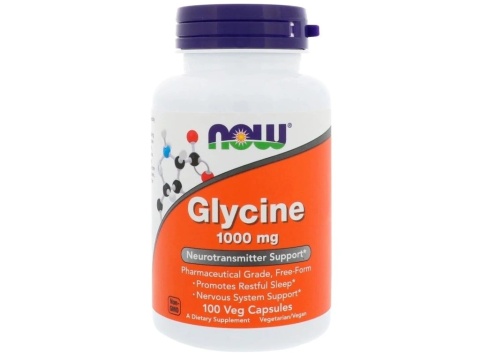 Now Foods Glicyna 1000 mg 100 kapsułek Now Foods Glicyna 1000 mg 100 kapsułek