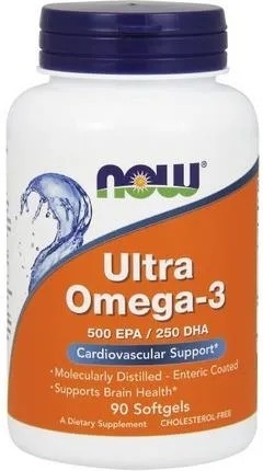 Now Foods Ultra Omega-3 500 EPA 250 DHA 90 kapsułek żelowych