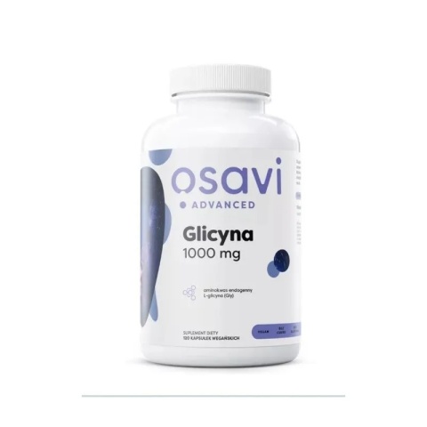 Osavi Glicyna 1000 mg 120 wegańskich kapsułek Osavi Glicyna 1000 mg 120 wegańskich kapsułek