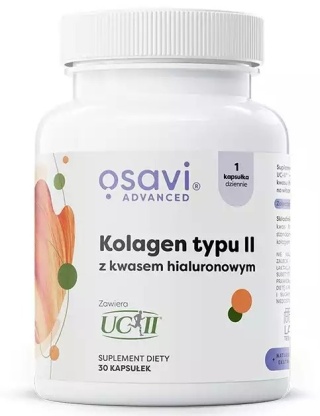 Osavi Kolagen Typu II z Kwasem Hialuronowym 30 kapsułek
