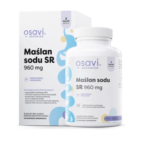 Osavi Maślan sodu SR 960 mg 120 wegańskich kapsułek Osavi Maślan sodu SR 960 mg 120 wegańskich kapsułek