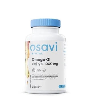 Osavi Omega-3 Olej Rybi Molecularly Distilled 1000 mg 60 kapsułek żelowych