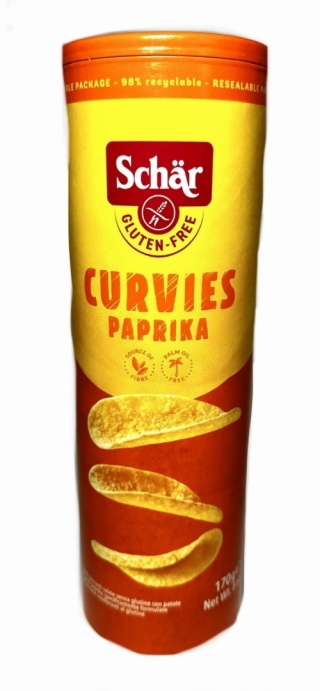 Schar Chipsy Curvies Paprika smak paprykowy 170 g