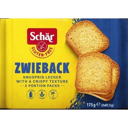 Schar Sucharki Zwieback 2x87,5 g 175 g Schar Sucharki Zwieback 2x87,5 g 175 g