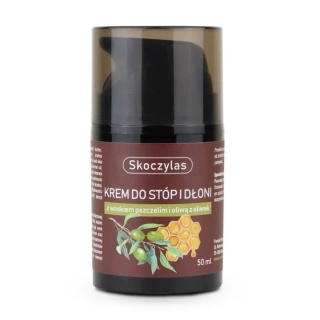 Skoczylas Krem do stóp i dłoni z woskiem pszczelim i oliwą z oliwek 50 ml