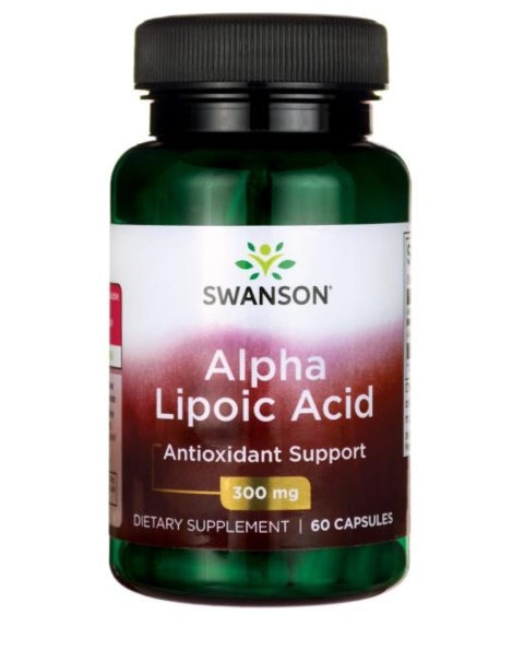 Swanson ALA kwas alfa liponowy 300 mg 60 kapsułek Swanson ALA kwas alfa liponowy 300 mg 60 kapsułek