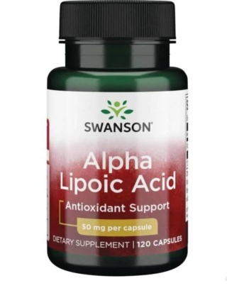 Swanson ALA kwas alfa liponowy 50 mg 120 kapsułek