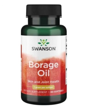 Swanson Borage Oil olej z ogórecznika 60 kapsułek