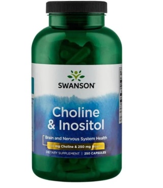 Swanson Cholina + Inozytol 250 kapsułek