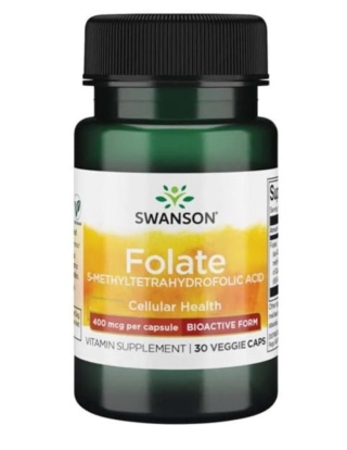 Swanson Folian Quatrefolic 400 μg 30 kapsułek