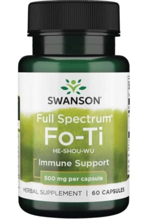 Swanson Full Spectrum Fo-Ti He-Shou-Wu 500 mg 60 kapsułek
