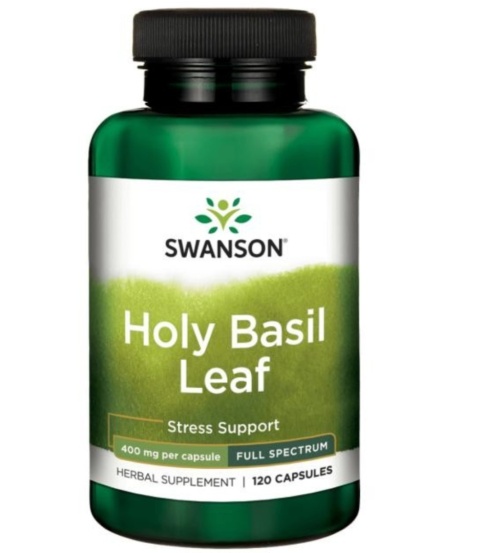 Swanson Full Spectrum Holy Basil 400 mg 120 kapsułek Swanson Full Spectrum Holy Basil 400 mg 120 kapsułek