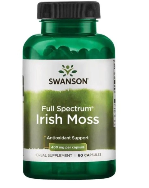Swanson Full Spectrum Irish Moss 400 mg 60 kapsułek Swanson Full Spectrum Irish Moss 400 mg 60 kapsułek
