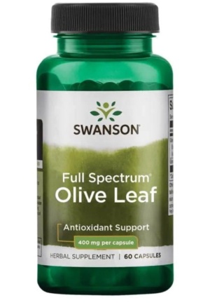 Swanson Full Spectrum Olive Leaf 400 mg 60 kapsułek
