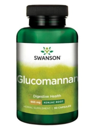 Swanson Glucomannan 665 mg 90 kapsułek