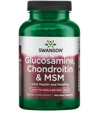 Swanson Glucosamine Chondroitin MSM 360 mini-tabletek