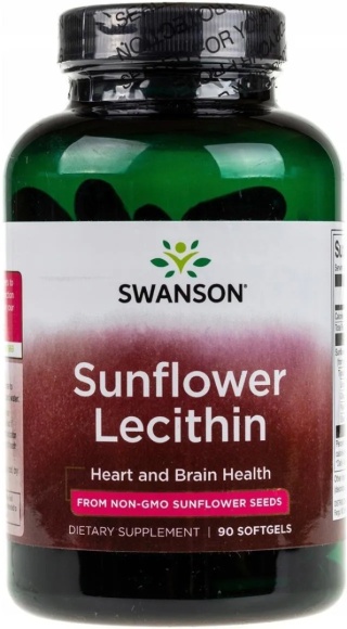 Swanson Lecytyna 1200 mg 90 kapsułek
