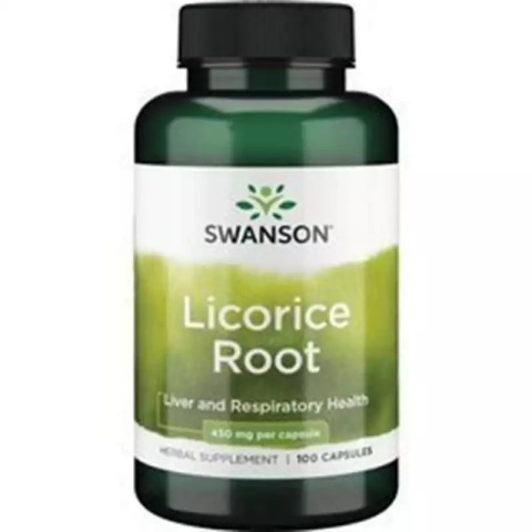 Swanson Licorice Root Lukrecja 450 mg 100 kapsułek Swanson Licorice Root Lukrecja 450 mg 100 kapsułek