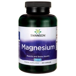 Swanson Magnez tlenek 200 mg 250 kapsułek