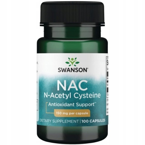 Swanson NAC N-acetylocysteina 150 mg 100 kapsułek Swanson NAC N-acetylocysteina 150 mg 100 kapsułek