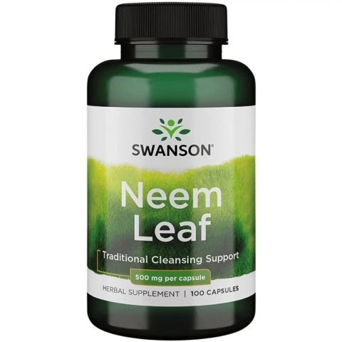 Swanson Neem Leaf 500 mg 100 kapsułek Swanson Neem Leaf 500 mg 100 kapsułek
