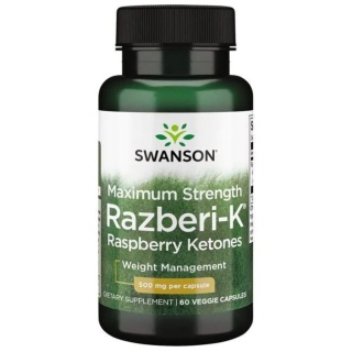 Swanson Razberi-K 500 mg 60 kapsułek