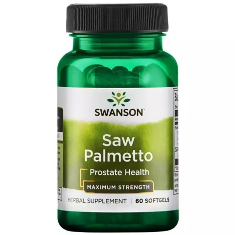 Swanson Saw Palmetto extract 320 mg 60 kapsułek żelowych Swanson Saw Palmetto extract 320 mg 60 kapsułek żelowych