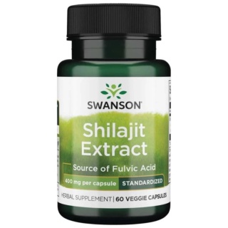 Swanson Shilajit extract 400 mg 60 vege kapsułek