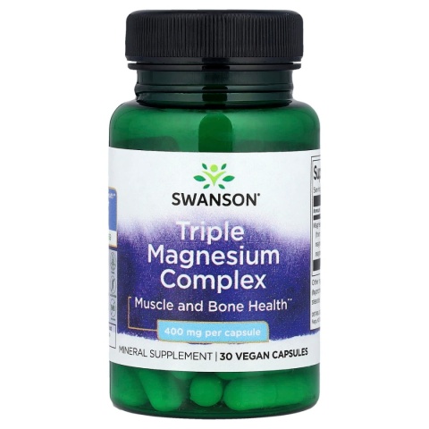 Swanson Triple Magnesium Complex 30 kapsułek Swanson Triple Magnesium Complex 30 kapsułek