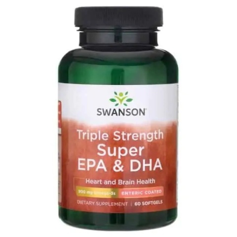 Swanson Triple Strength Super EPA+DHA 60 kapsułek żelowych Swanson Triple Strength Super EPA+DHA 60 kapsułek żelowych