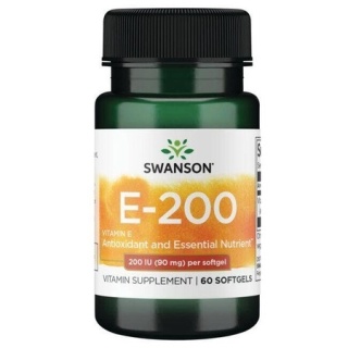 Swanson Witamina E 200 IU 60 kapsułek