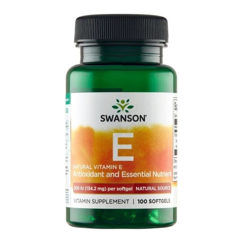 Swanson Witamina E Naturalna 200 IU 100 kapsułek Swanson Witamina E Naturalna 200 IU 100 kapsułek