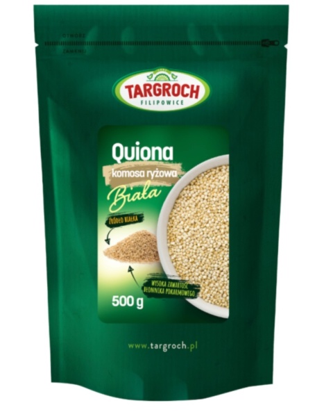 Targroch Quinoa komosa ryżowa biała flowpack 1 kg Targroch Quinoa komosa ryżowa biała flowpack 1 kg