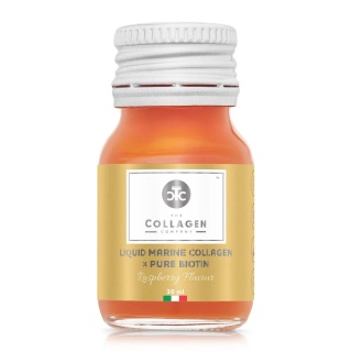 The Collagen Company Płynny kolagen morski z czystą biotyną 10x30 ml malina