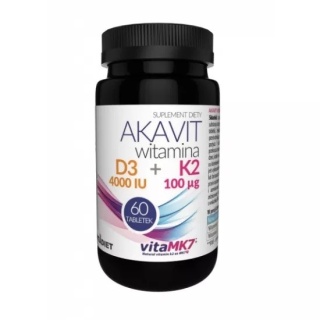 VITADIET Witamina D3 4000 IU + K2 100 µg Pharmaquinone AKAVIT 60 tabletek