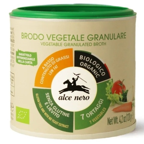 Alce Nero Bulion Warzywny Granulowany Bezglutenowy BIO 120 g Alce Nero Bulion Warzywny Granulowany Bezglutenowy BIO 120 g